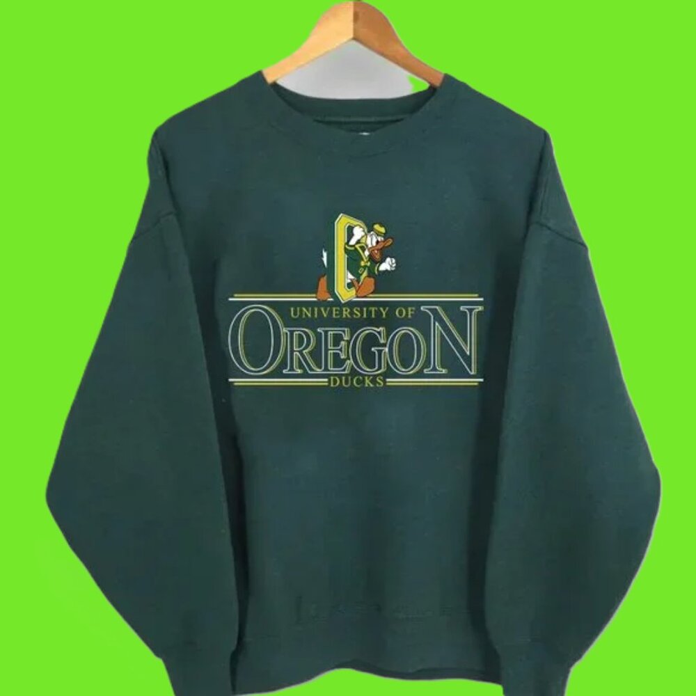 University Of Oregon Ducks Oregon Ducks Football s sweatshirt shirt green y2k
